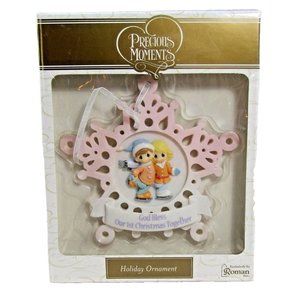 Precious Moments God Bless Our 1st Christmas Together Holiday Christmas Ornament